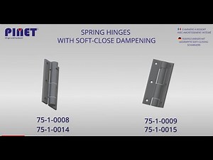 SPRING HINGES WITH SOFT-CLOSE DAMPENING