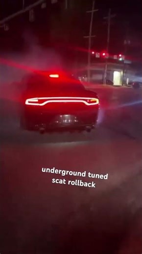 scat shoot flames while rolling back #scatpack#viralvideo #viral #hellcat #charger #srt #shorts