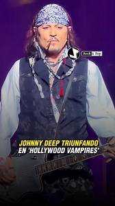 🎸✨ Johnny Depp sigue brillando, esta vez junto a su banda Hollywood Vampires. Con su carisma y talento, demuestra que no solo es una estrella en el cine, sino también un rockero nato. 🖤🎶🎤 #JohnnyDepp #hollywoodvampires #rockstar #LeyendaViviente | Z Rock & Pop