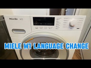 Miele W1 washing mashine language / sprahe change WMB120 WPS