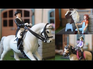 The Horses Send Their Riders to Training |Short Schleich Model Role-Play|