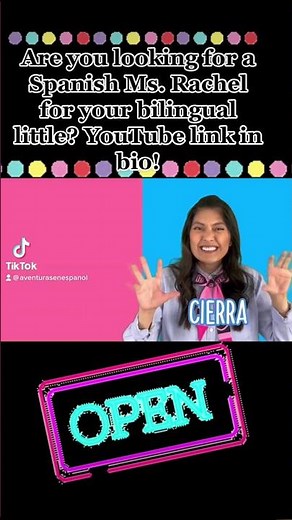 We’re like Ms. Rachel but in Spanish! Check us out! #songsforlittles #msrachel #spanishmsrachel
