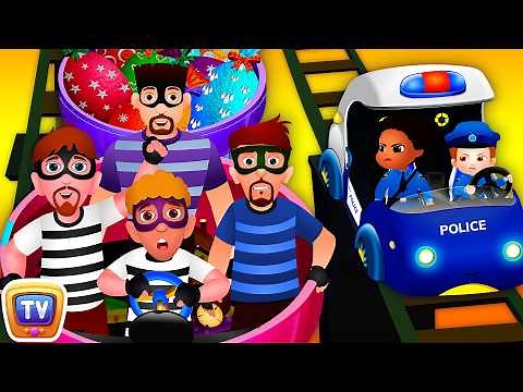 The Rail Road Chase - Narrative Story - ChuChu TV Police Fun Cartoons for Kids