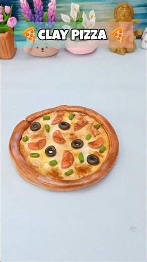 DIY Clay Pizza 🍕 | Miniature Food Clay Art | Realistic Pizza Clay Tutorial