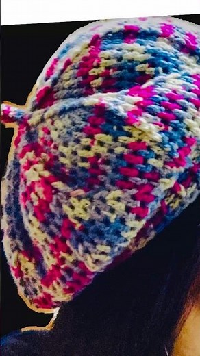 かぎ針編み ベレー帽 #crochet #大人初心者 #かぎ針編み #ハンドメイド #手作り工作 #knitting #diy #handmade