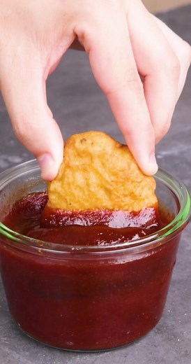 Homemade McDonald’s Chicken Nuggets with Hot Honey BBQ Sauce