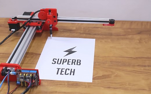 DIY Arduino 绘图/书写机 - 2D 笔式绘图仪