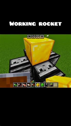 Minecraft Working Rocket #minecraft #viralvideo #shorts #shortvideo #video #trending