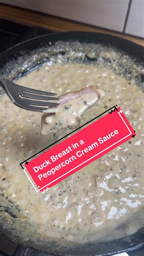 This is my daughter’s favorite dish. Pan seared duck breast in a peppercorn cream sauce. I have been making this since I first came across it in my 20’s on a trip to Paris. It’s simple yet feels somewhat fancy and special. By cooking the duck breast low and slow it allows the fat to render and the skin to become beautifully crispy. You can then reserve most of that duck fat for future roast potatoes. There is no one that I have ever served this to, that doesn’t love it