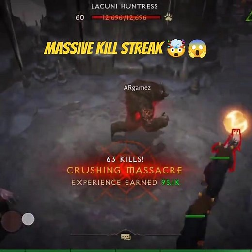 Diablo Immortal: Druid’s Massive Kill Streak #ytshorts #diabloimmortal