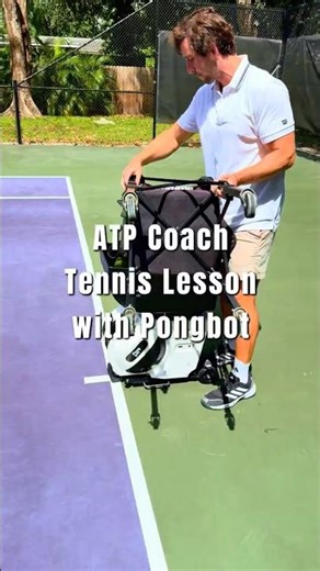 ATP Coach Tennis Lesson with Pongbot