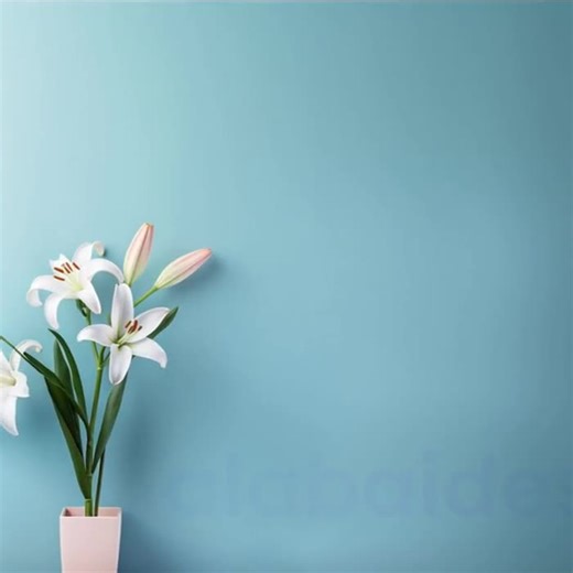 Blue Lily Zoom Background: Elegant Home Office Backdrop (digital Download) - Etsy