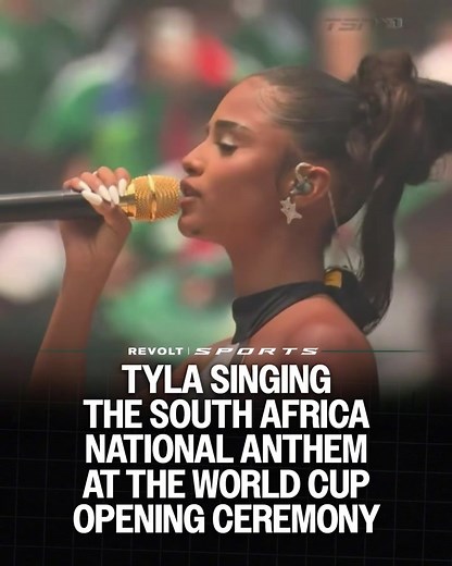 Tyla Sings South Africa National Anthem at World Cup Opening