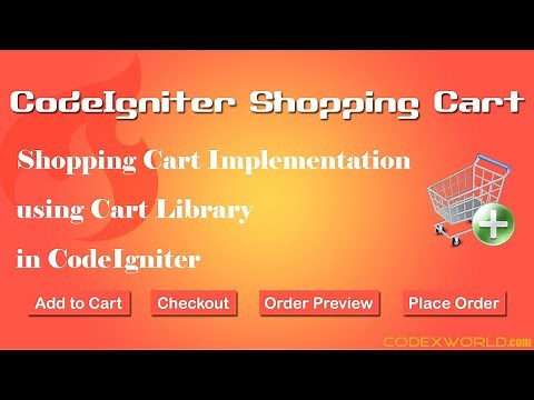 Shopping Cart Implementation in CodeIgniter