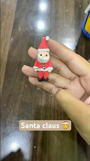 How to Make Clay Santa Claus 🎅| Christmas Clay Craft Tutorial | Easy DIY Santa Figure #shortsfeed