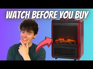 Comfort Zone Electric Mini Fireplace Space Heater with Realistic 3D Flame (Review)