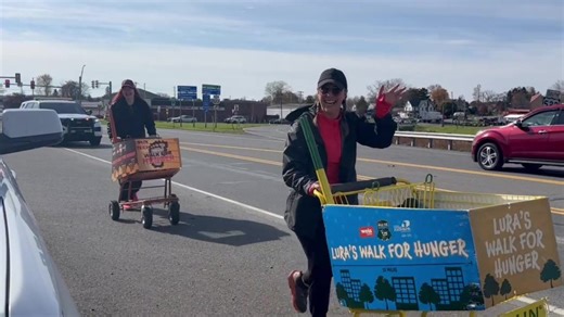 Radio hosts walk for hunger