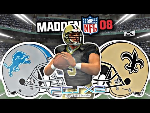 CRAZY GAME!🏈 Madden NFL 08 | Lions [JerryDupree] vs. Saints [Me] PVP (PCSX2 Emulator) (Parsec) On PC