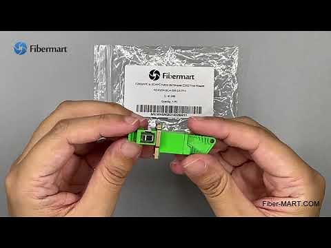 Fibermart E2000/APC to SC/APC Hybrid Singlemode Simplex E2000 to SC Fiber Optic Adapter