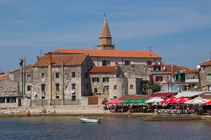 By the Seaside in Umag on the Istrian Coast of Croatia, Umag, Croatia