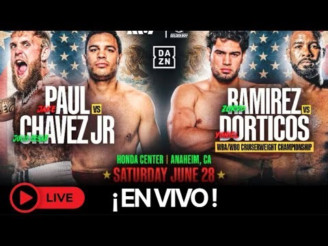 Pelea en vivo de Julio César Chávez Jr. vs Jake Paul #boxing #lanetadelboxeo