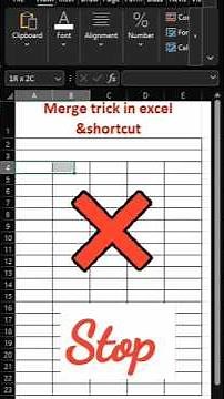 Excel Merge Shortcuts: Quick and Easy #computerknowledgebypooja #shortcuts #excelfeature