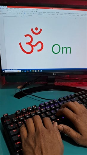 Om Symbol Shortcut key in ms word #reels #short #shorts