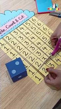 Roll the Dice 🎲 Cut the Number ✂️ | Fun Maths Activity for Kids | Number Challenge 🔥
