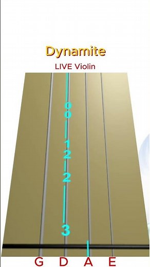 DYNAMITE 💥 by BTS on Violin | LIVE Violin & Animated TAB | Short