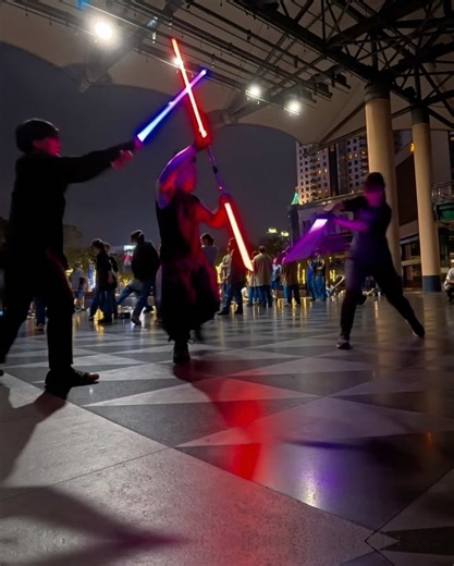 Lightsaber Duel Choreography: 2 on 1 Practice