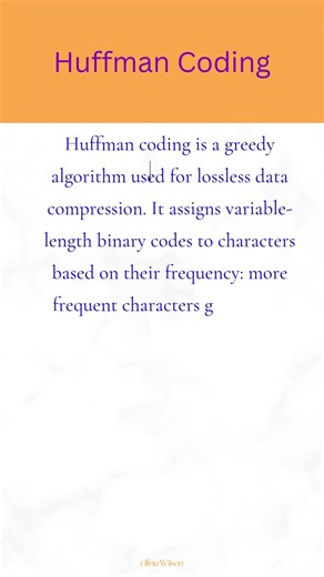 Huffman Coding - Greedy Algorithm