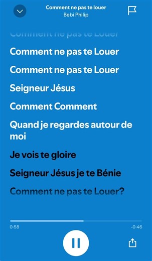Bebi Philip - Comment ne pas te louer : Paroles et Accéléré