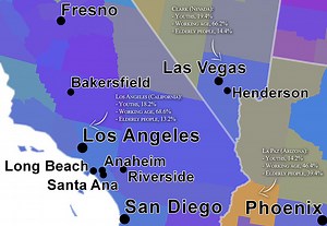The Age Structure of the United States - Vivid Maps