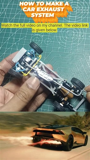 How to make a Miniature exhaust |#shorts #howto #diy #cars