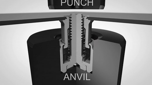 PEM® Type PF11™ / PF12™ Large knob, Spring Loaded, Captive Panel Screws