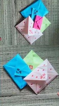 Make a Paper Envelope in 1 Minute! | DIY Easy Craft #Shorts