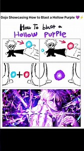 Gojo Showcasing How to Blast a Hollow Purple 💜⚡