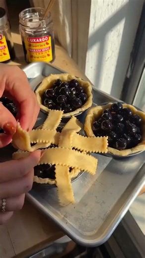 Mini Maraschino Cherry Pies 🍒 The Easiest Gourmet Dessert!