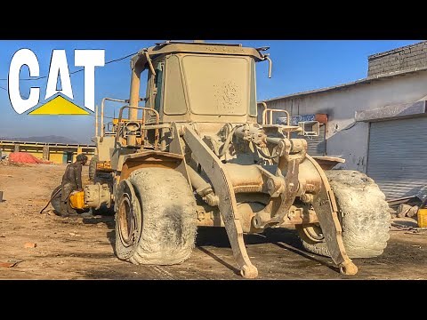 Damaged Wheel Loader Restoration Process | How To Restore Caterpillar Wheel Loader