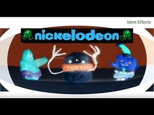 Nickelodeon SpongeBob Christmas Teddy Snow Man Logo Ident Effects