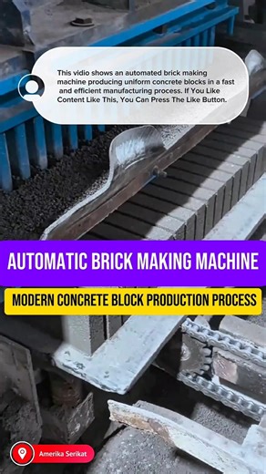 Automatic Brick Making Machine | Modern Concrete Block Production Process
