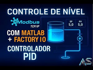 Level Control with MATLAB + Factory I/O | Complete Project with PID via Modbus TCP/IP