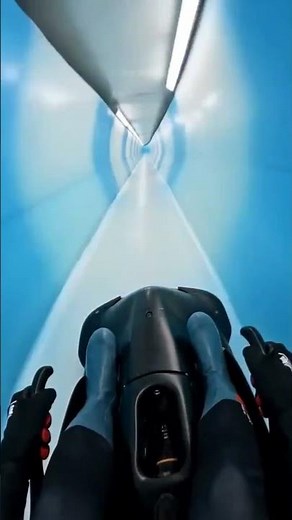 This Luge Track is INSANE 🔥 #olympics #luge #speed