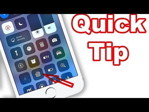 How To Add Apps To Control Center - iPhone, iPad, iPod Touch - iOS 11