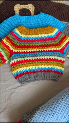 Crochet Baby Sweaters for Charity – Handmade with Love 💕
