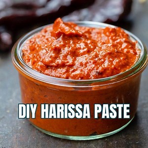 Homemade harissa sauce is savory, sweet, tangy, smokey and just enough spicy! You'll love how versitale it is to use with meat, chicken, fish, veggies and even soups and stews. RECIPE: https://www.themediterraneandish.com/harissa-recipe/ | The Mediterranean Dish