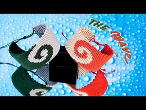 The spiral wave bracelet - Micro macrame tutorial step by step making accessories