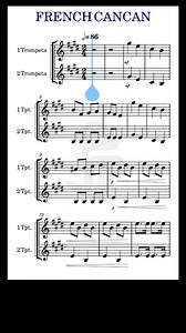 French Can Can Trumpet Music Sheet and More