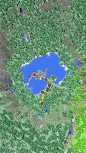 akirby80 - Minecraft Seeds on Instagram: "Lake Village - Minecraft 1.21.10 Java Edition Seed"
