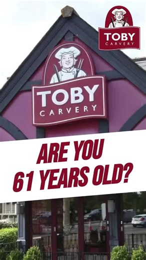 🎂 61? 🎉 Win a free Toby Carvery gift card! 🍽 Just answer & grab yours today! 🎁💥 | Delicious Dining Delights